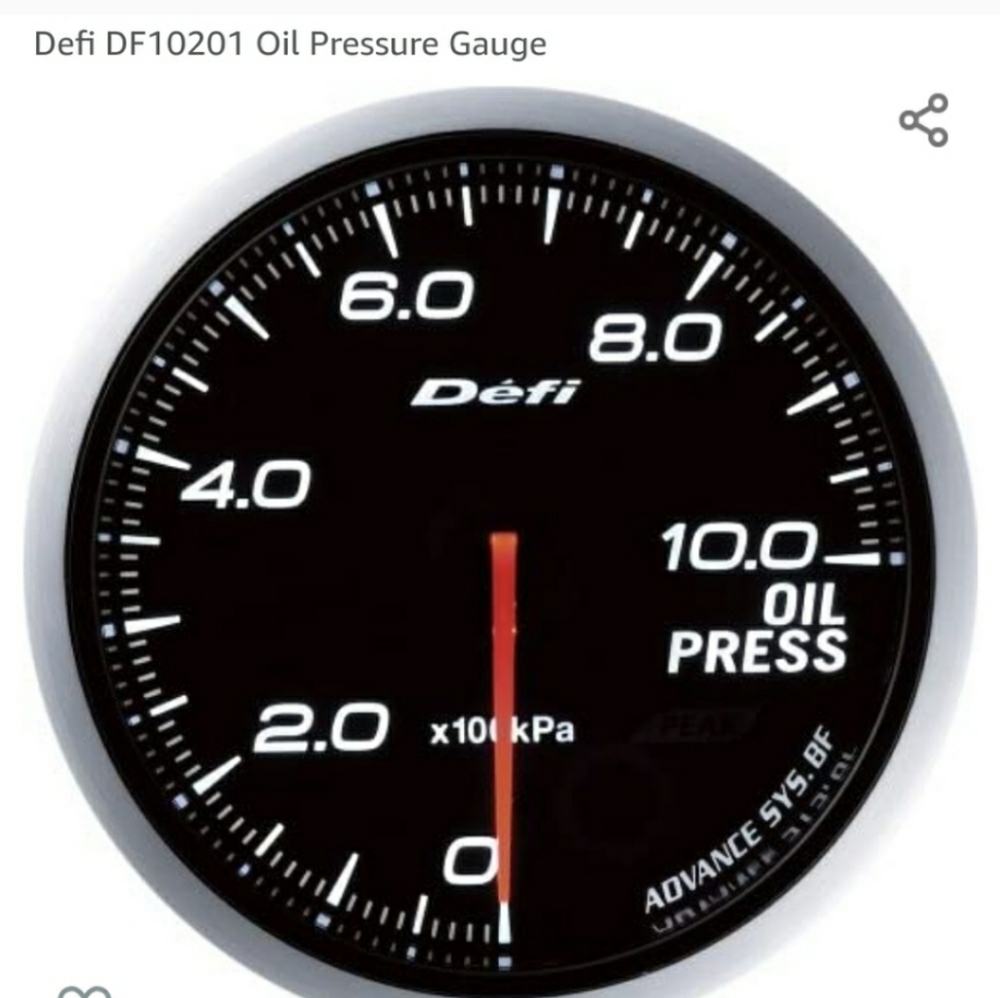 Defi oil ❤️ pressure gauge